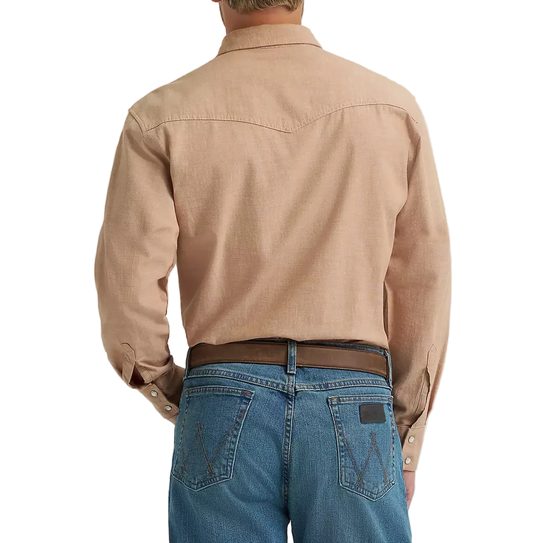 Wrangler Men's Cody Johnson Two Pocket Western Long Sleeve Snap Shirt