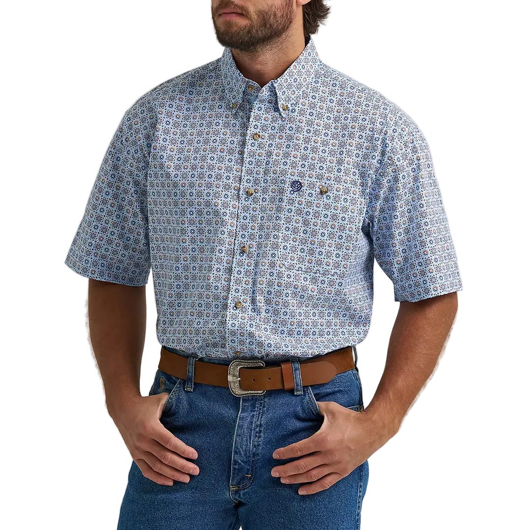Wrangler Men's George Strait Short Sleeve Button Shirt