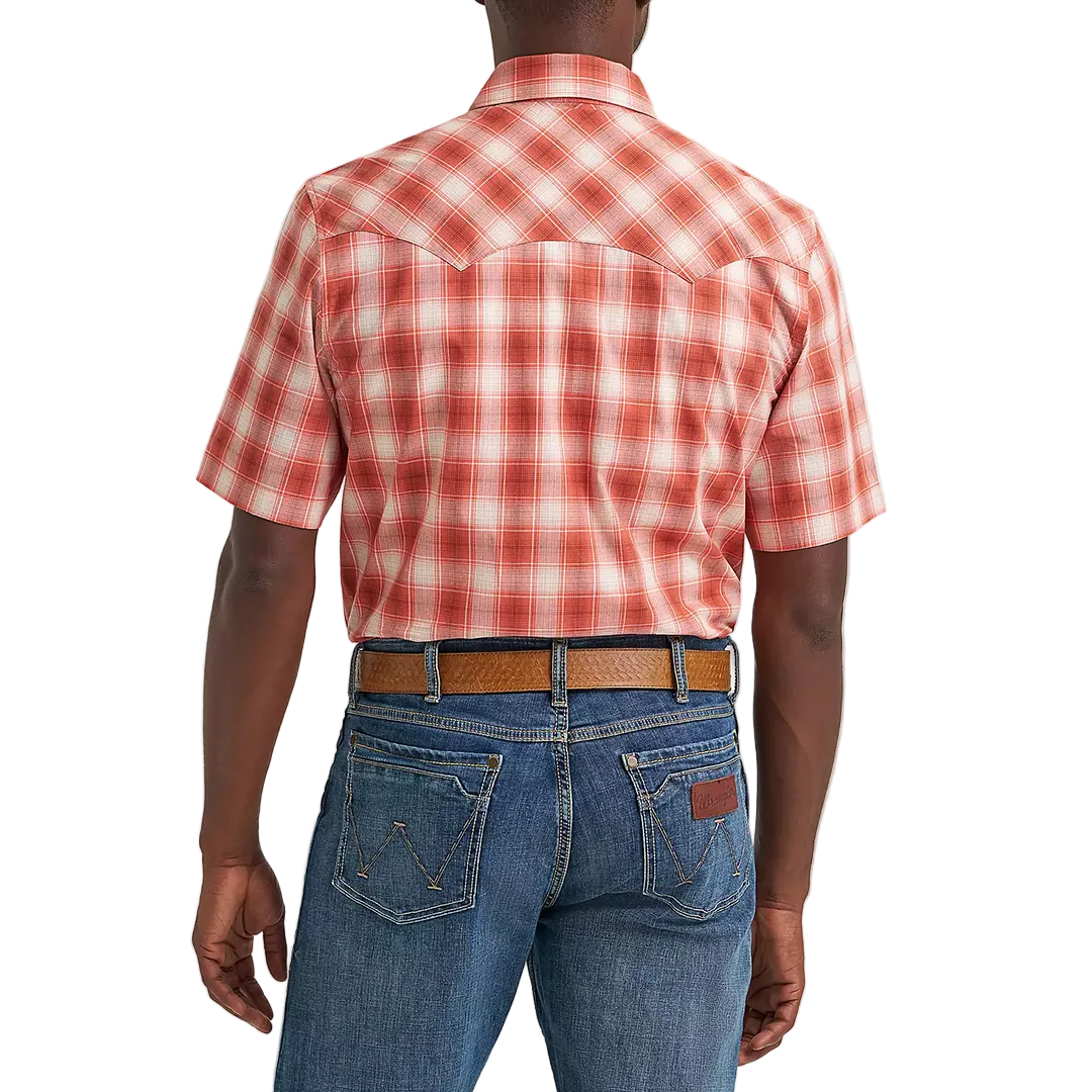 Chemise à boutons-pression Wrangler Rétro à manches courtes pour homme