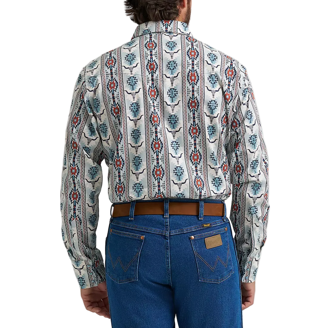 Chemise à boutons-pression manches longues Western Checotah pour homme Wrangler
