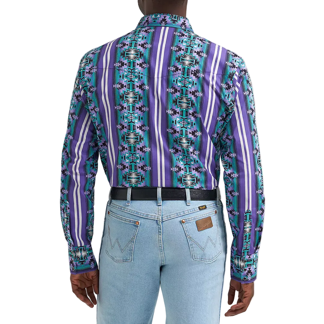 Wrangler Men's Checotah Western Long Sleeve Snap Shirt