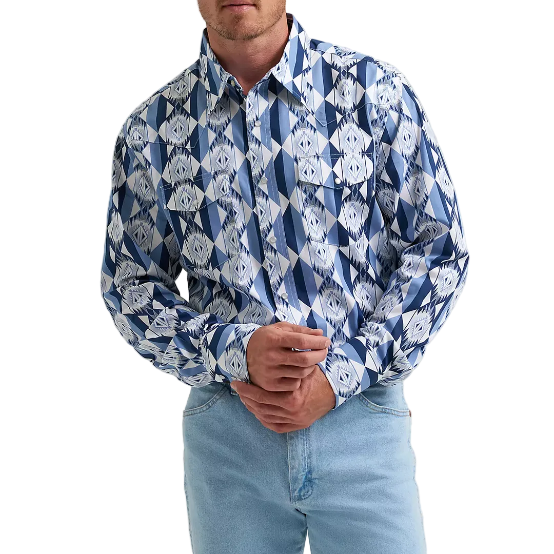 Chemise à boutons-pression manches longues Western Checotah pour homme Wrangler