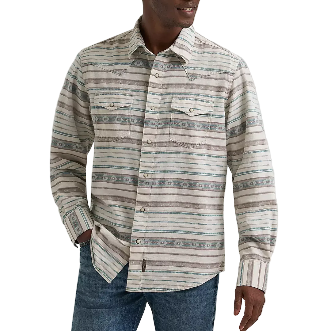 Wrangler Men's Retro Serape Long Sleeve Snap Shirt