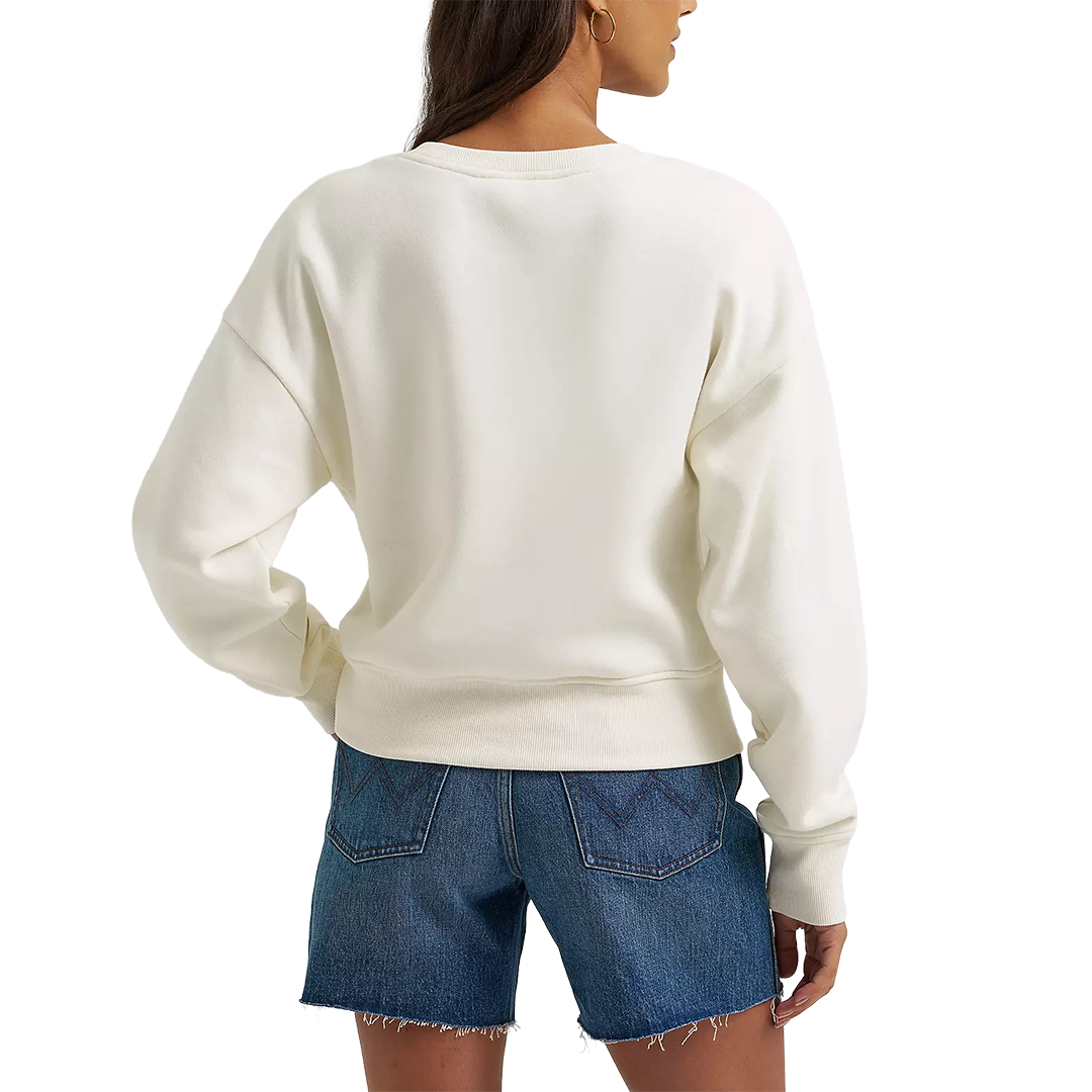 Wrangler Women's Soutache Horse Crew Sweatshirt