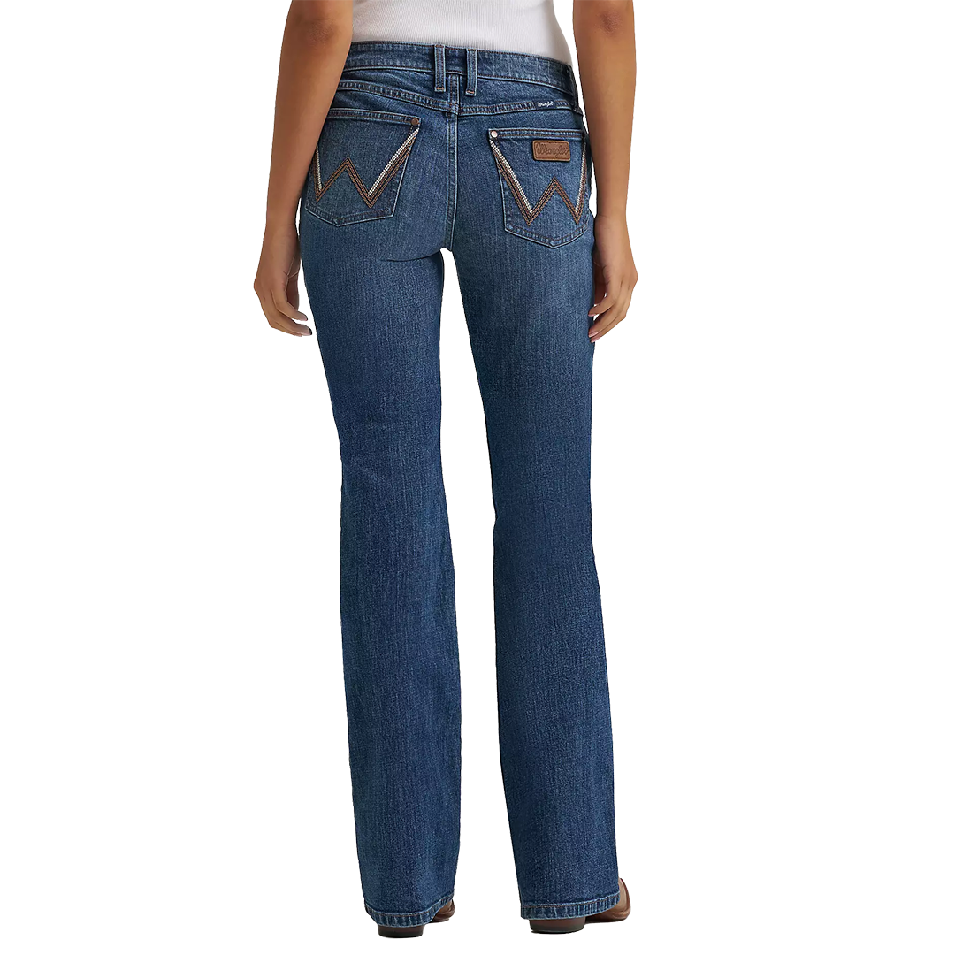 Wrangler Women's Retro Mae Mid Rise Bootcut Jeans