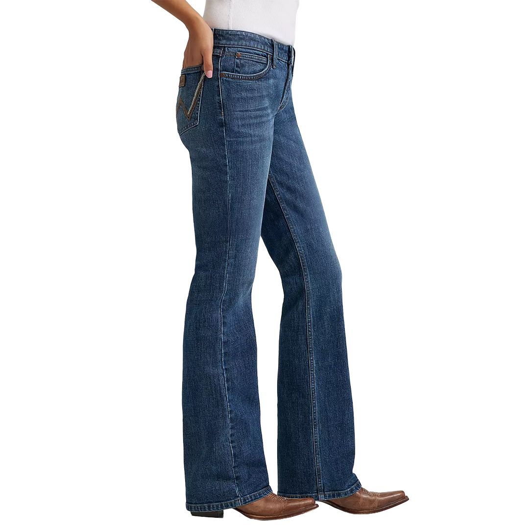 Wrangler Women's Retro Mae Mid Rise Bootcut Jeans
