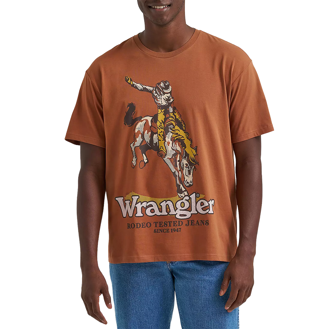 Wrangler Men's Rodeo Tested Vintage T-Shirt
