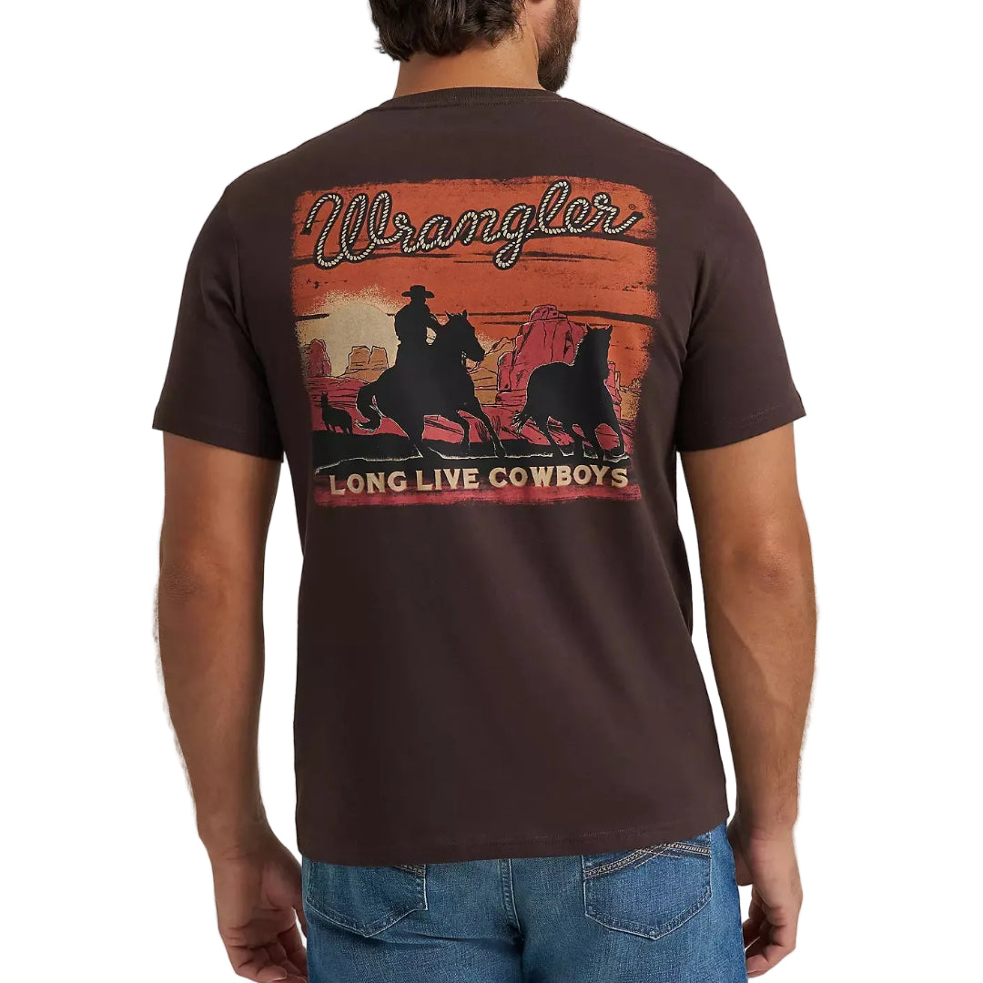 Wrangler Men's Cowboy At Sunset Graphic T-Shirt