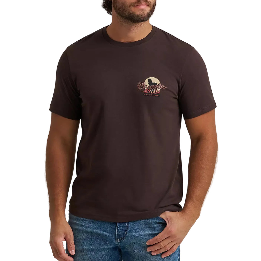 Wrangler Men's Cowboy At Sunset Graphic T-Shirt