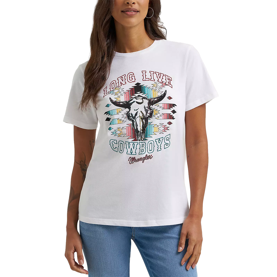 T-shirt imprimé graphique Aztec Steerhead Wrangler pour femme