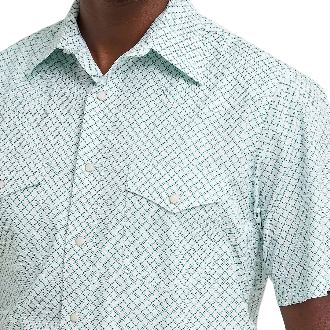 Chemise à manches courtes à boutons-pression Wrangler 20X Competition Advanced Comfort pour homme