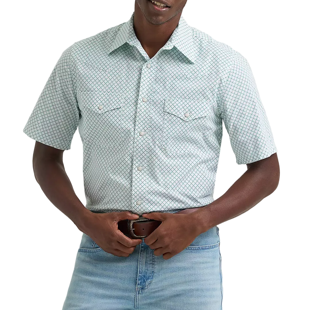 Chemise à manches courtes à boutons-pression Wrangler 20X Competition Advanced Comfort pour homme
