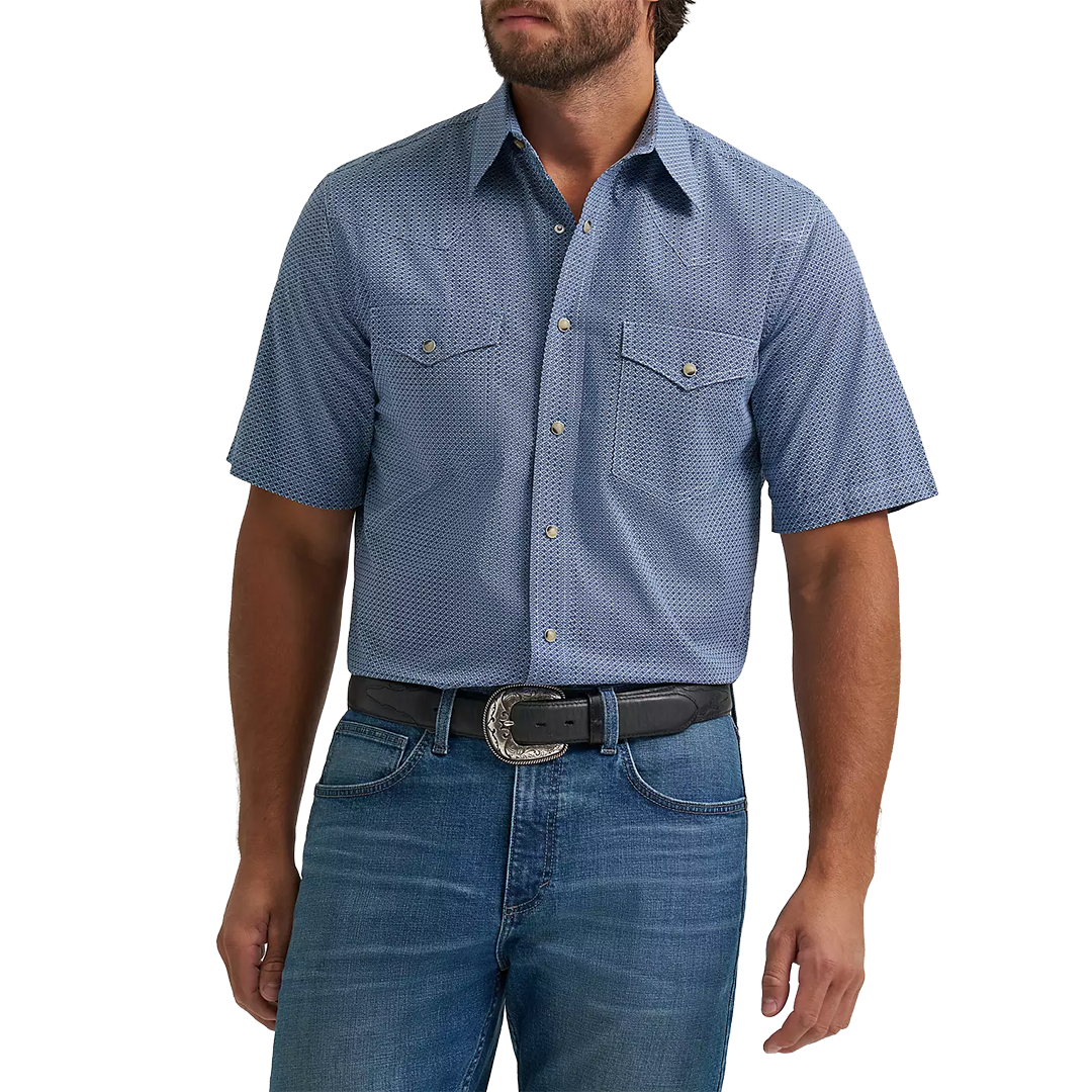 Wrangler Men's 20X Competition Advanced Comfort  Short Sleeve Snap Shirt