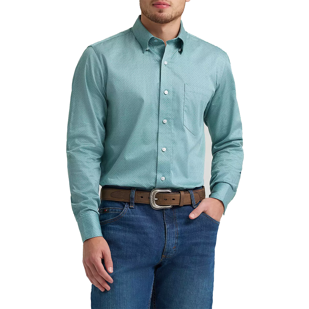 Wrangler Men's Cody Johnson Long Sleeve Button Shirt