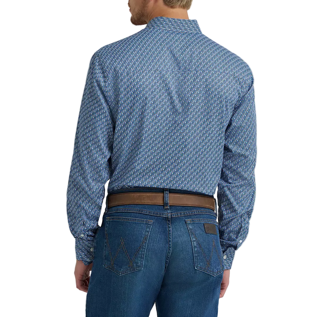 Chemise à manches longues boutonnée à motif écossais Wrangler Rétro Premium pour homme