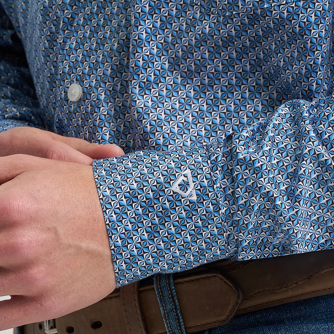 Chemise à manches longues boutonnée à motif écossais Wrangler Rétro Premium pour homme