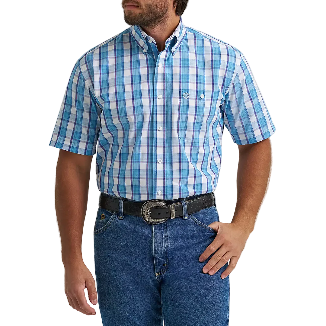 Wrangler Men's George Strait Short Sleeve Button Shirt