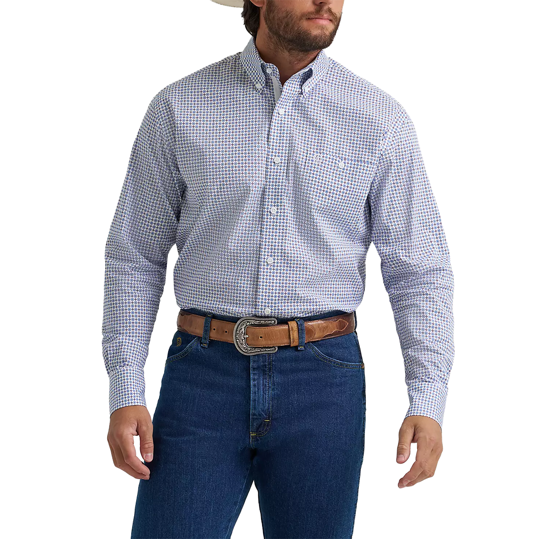 Wrangler Men's George Strait Long Sleeve Button Shirt