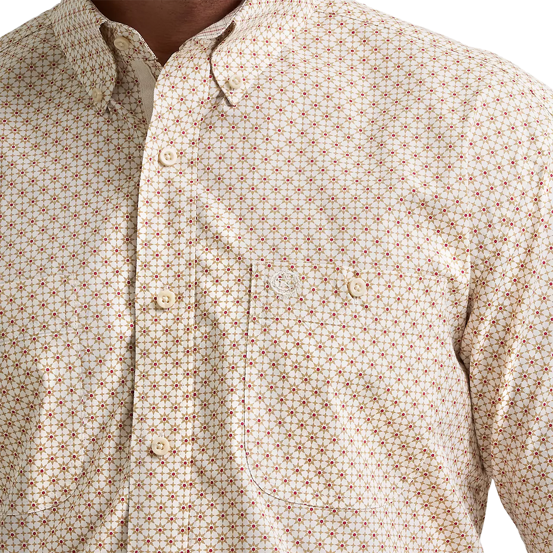 Chemise à manches longues boutonnée à motif écossais Wrangler Rétro Premium pour homme