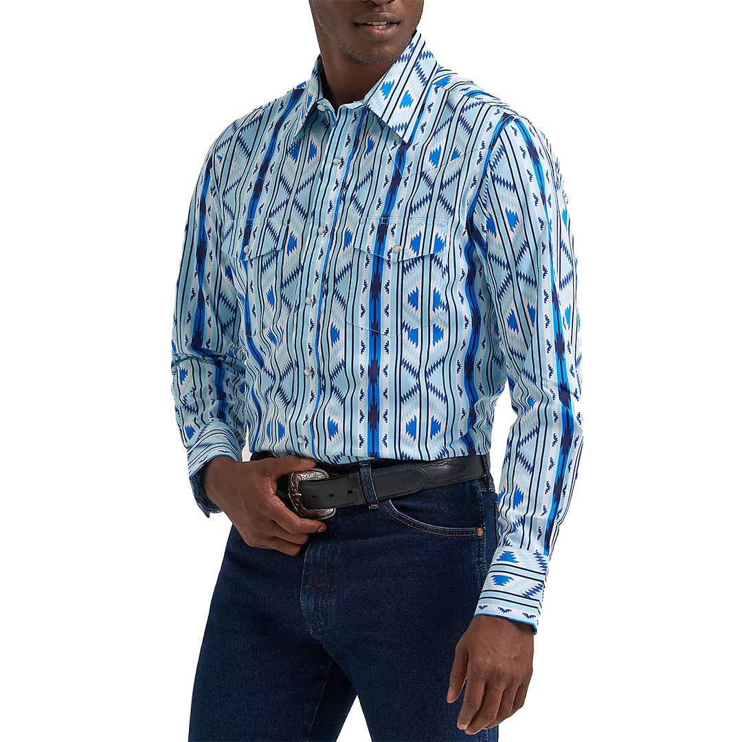 Wrangler Men's Checotah Long Sleeve Snap Shirt