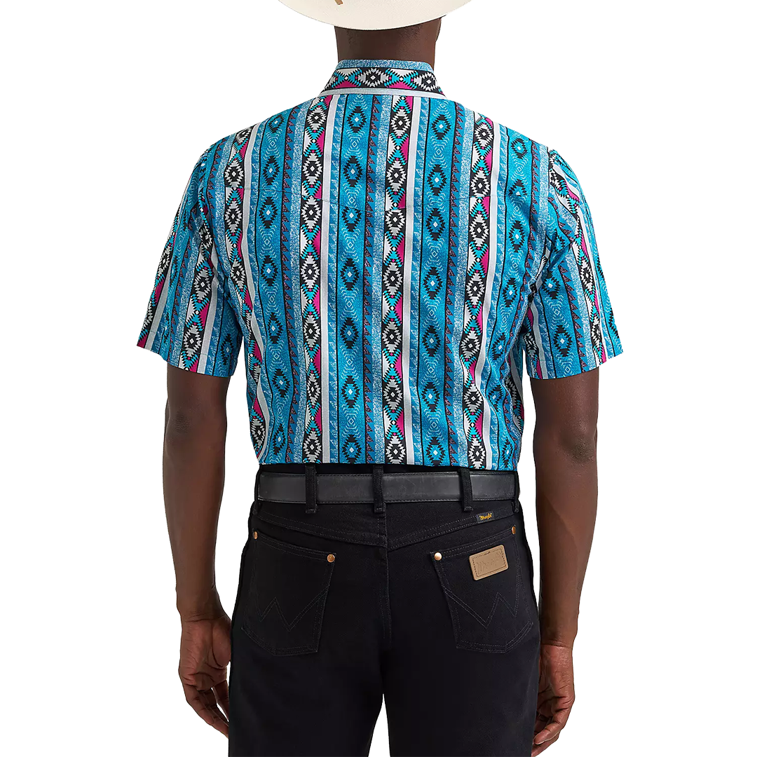 Chemise à manches longues boutonnée à motif écossais Wrangler Rétro Premium pour homme
