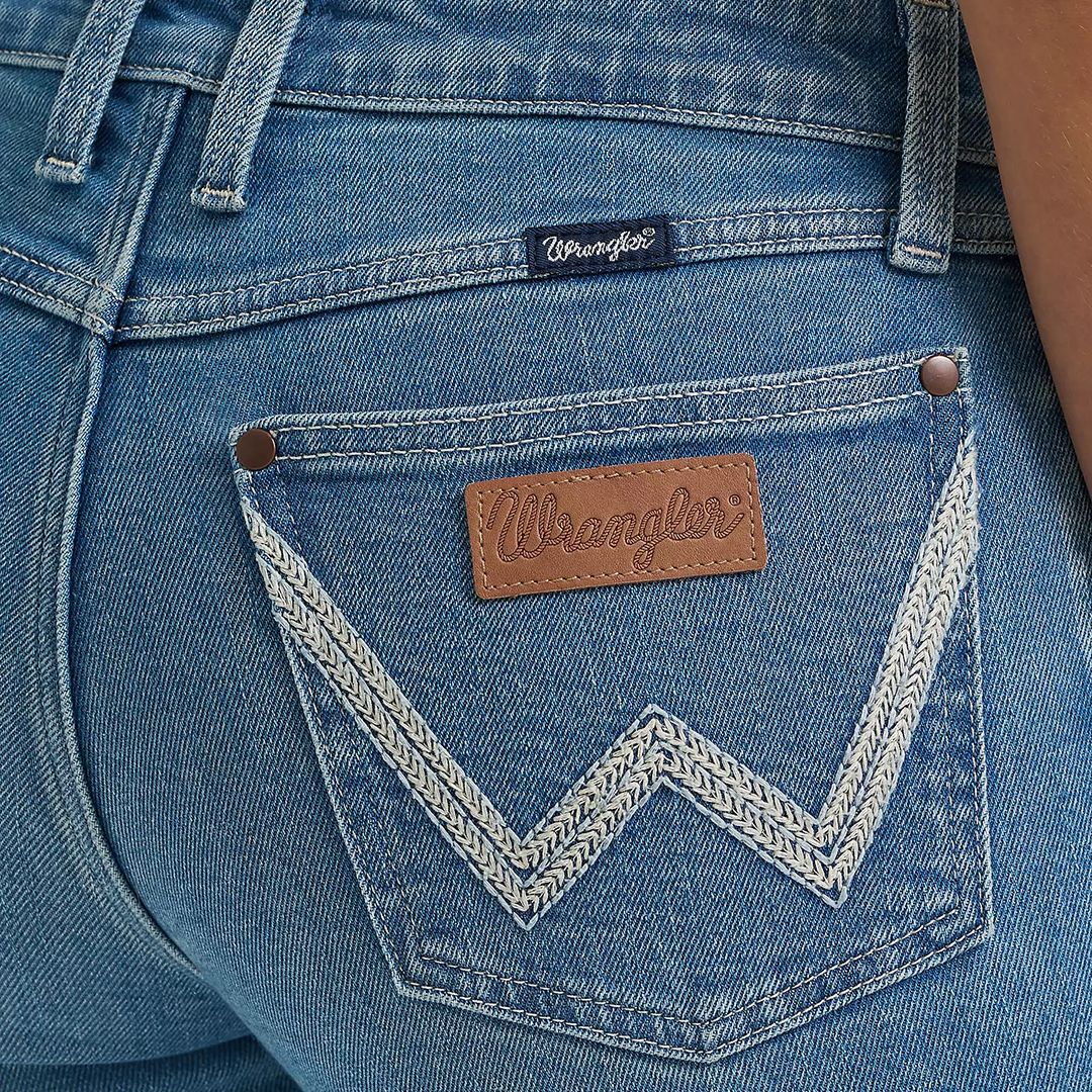 Jean Bootcut Taille Mi-Haute Rétro Mae Wrangler Femme