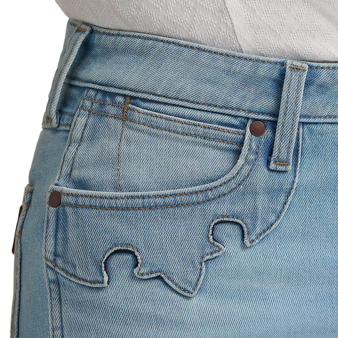 Wrangler Women's Retro Bailey High Rise Embellished Bootcut Jean