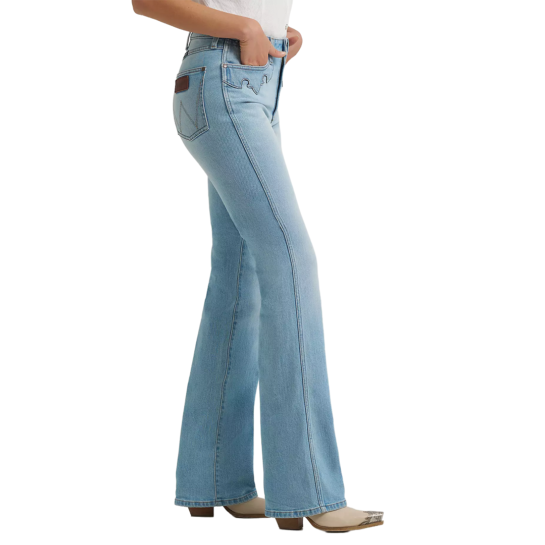 Wrangler Women's Retro Bailey High Rise Embellished Bootcut Jean