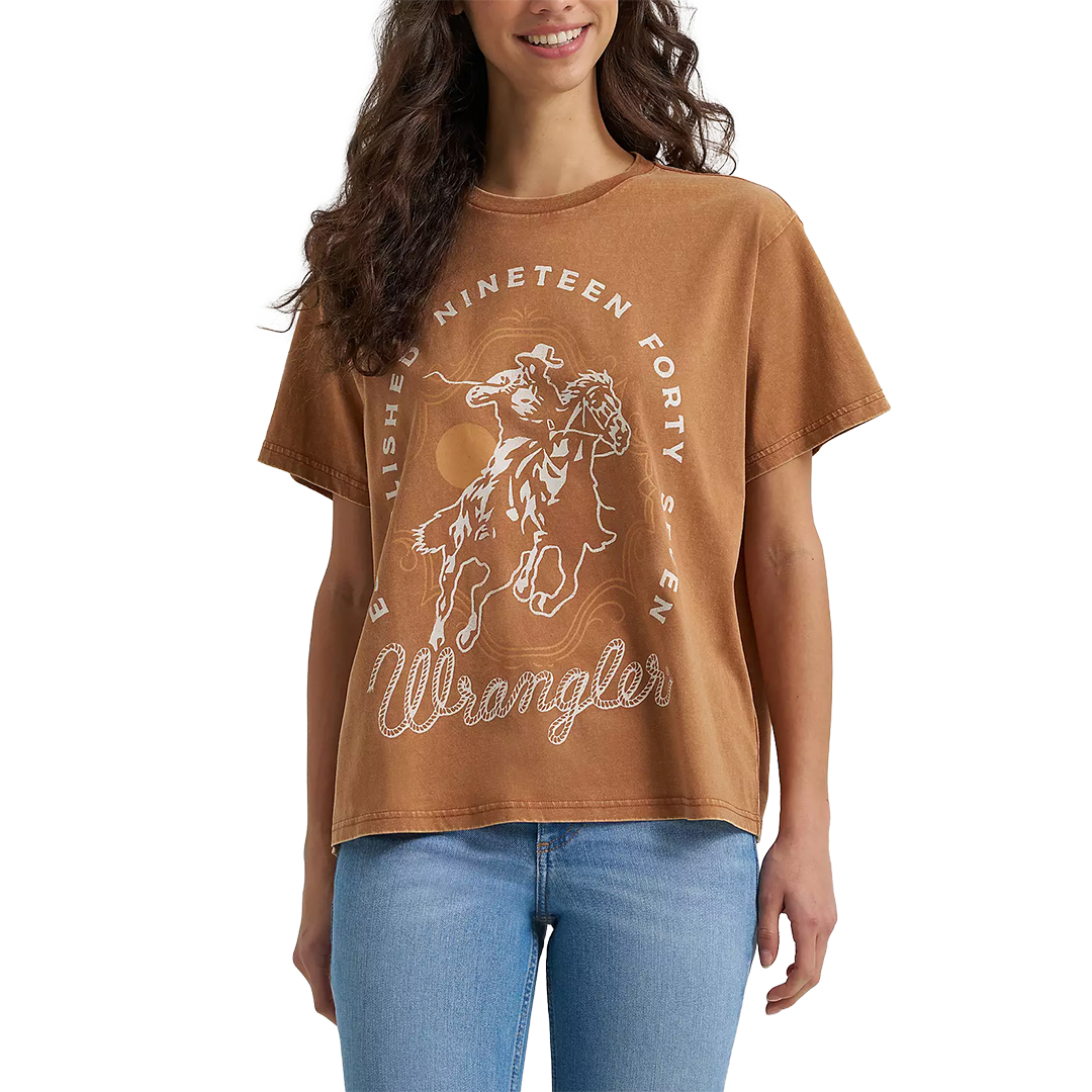 Wrangler Women's Rider Girlfriend Graphic Tee