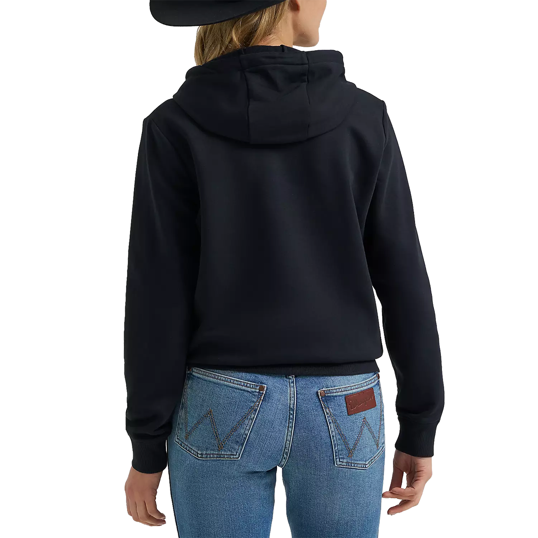 Wrangler Women's Embroidered Steer Head Graphic Pullover Hoodie
