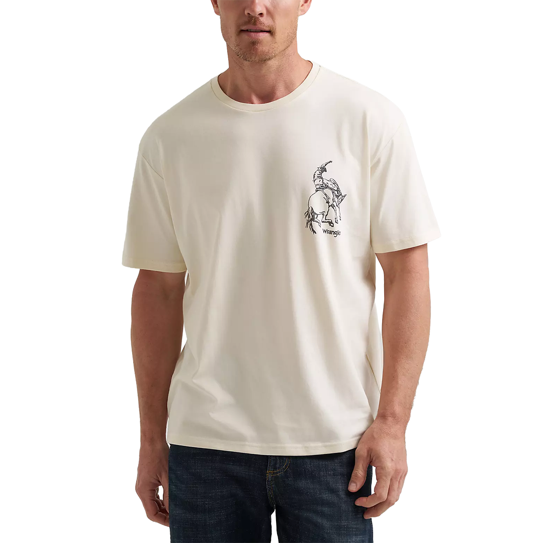 Wrangler Men's Soaring Cowboy Vintage Fit Back Graphic T-Shirt