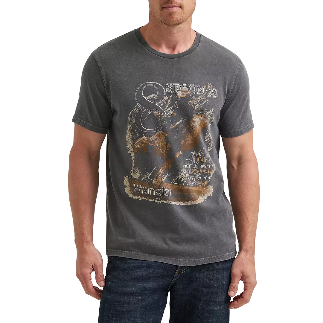 Wrangler Men's Hard Way Rodeo Graphic T-Shirt