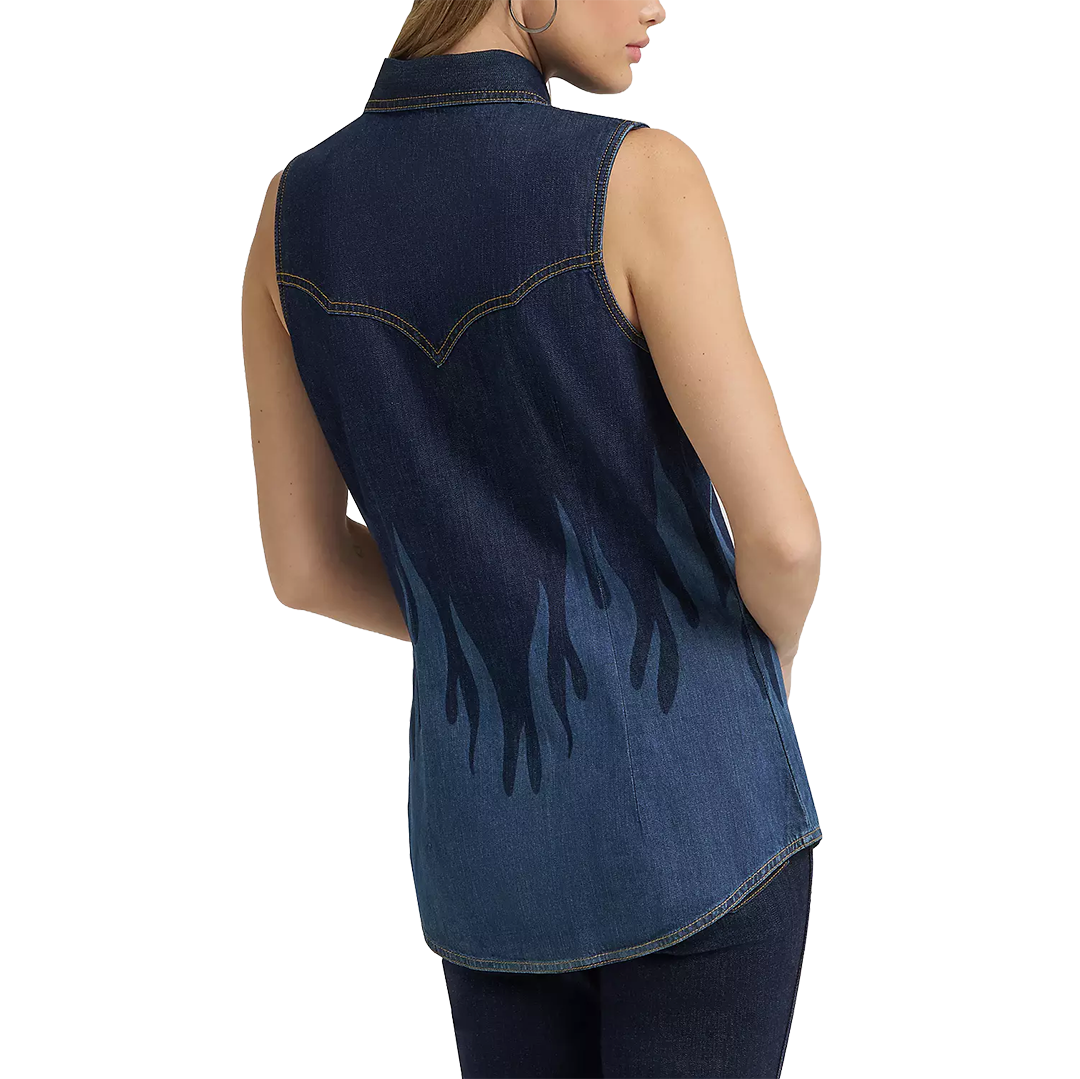 Wrangler Women's Lainey Wilson Sleeveless Snap Shirt