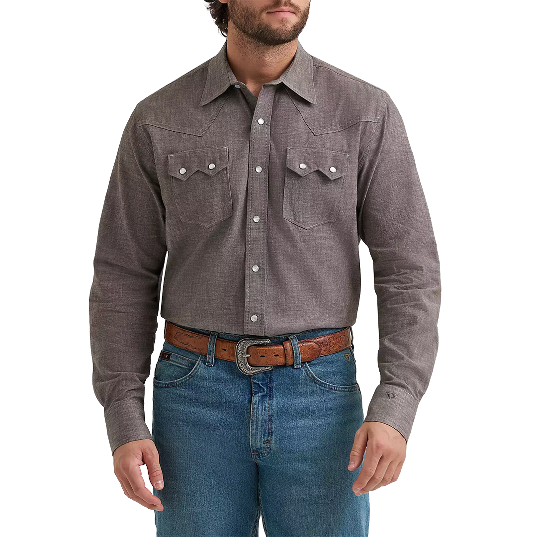 Wrangler Men's Cody Johnson Long Sleeve Snap Shirt