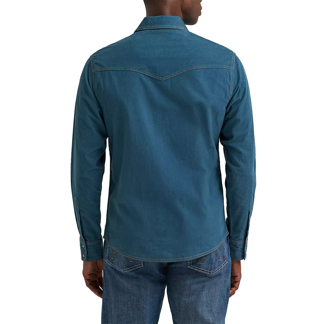 Wrangler Men's Retro Premium Corduroy Long Sleeve Snap Shirt