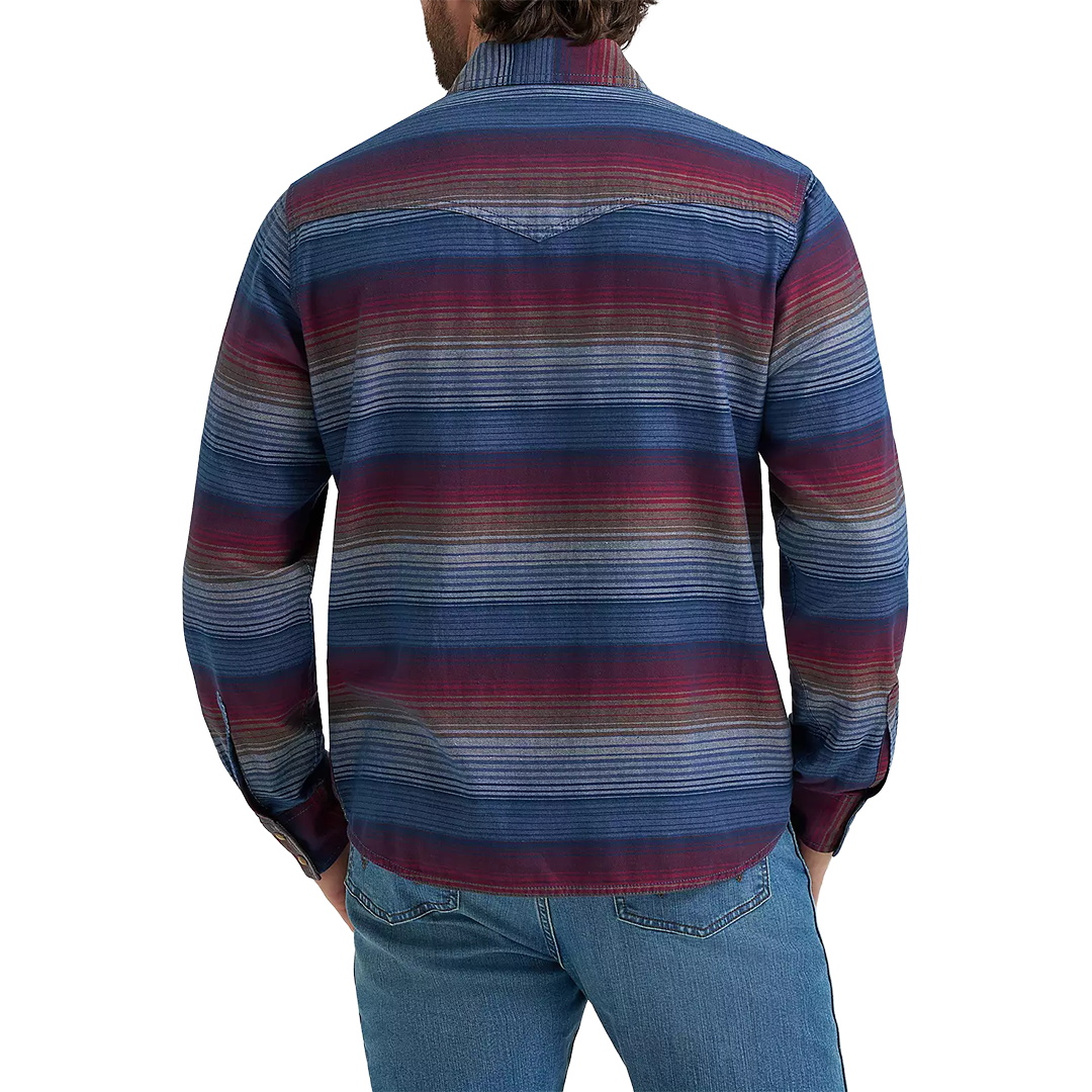 Wrangler Men's Retro Premium Western Long Sleeve Snap Shirt