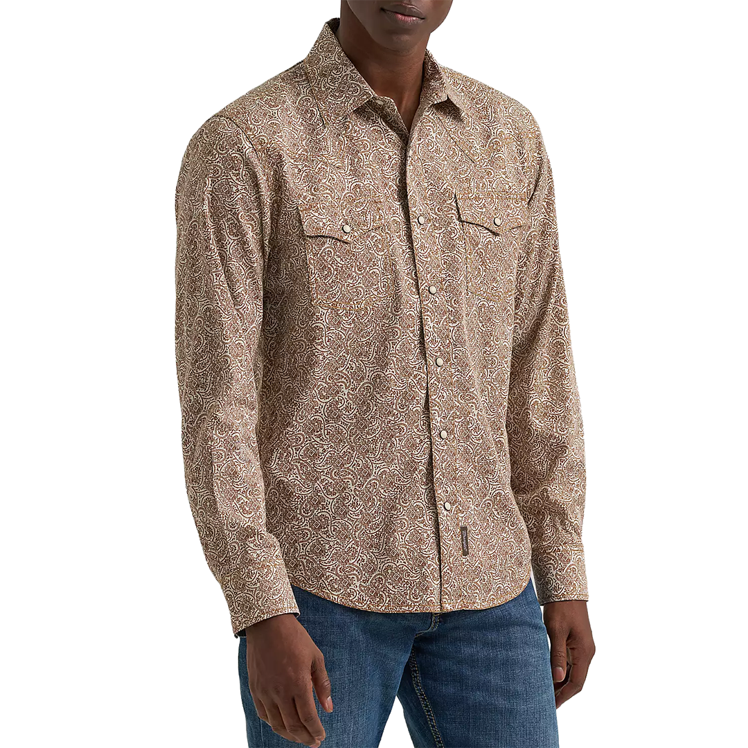Wrangler Men's Retro Premium Long Sleeve Snap Shirt