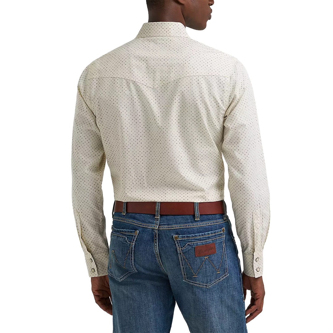 Chemise à manches longues boutonnée à motif écossais Wrangler Rétro Premium pour homme
