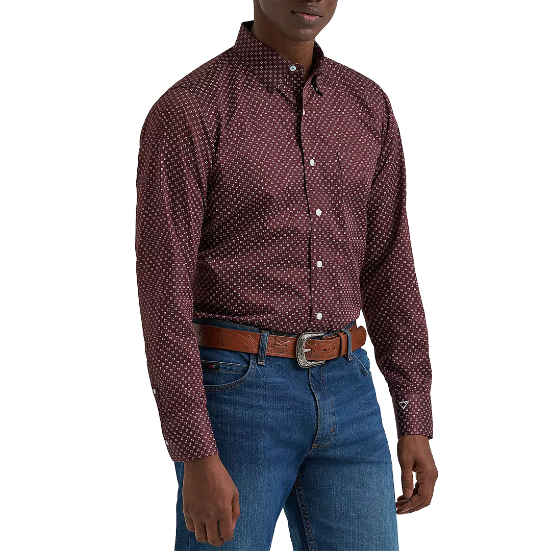 Wrangler Men's Cody Johnson Long Sleeve Button Shirt
