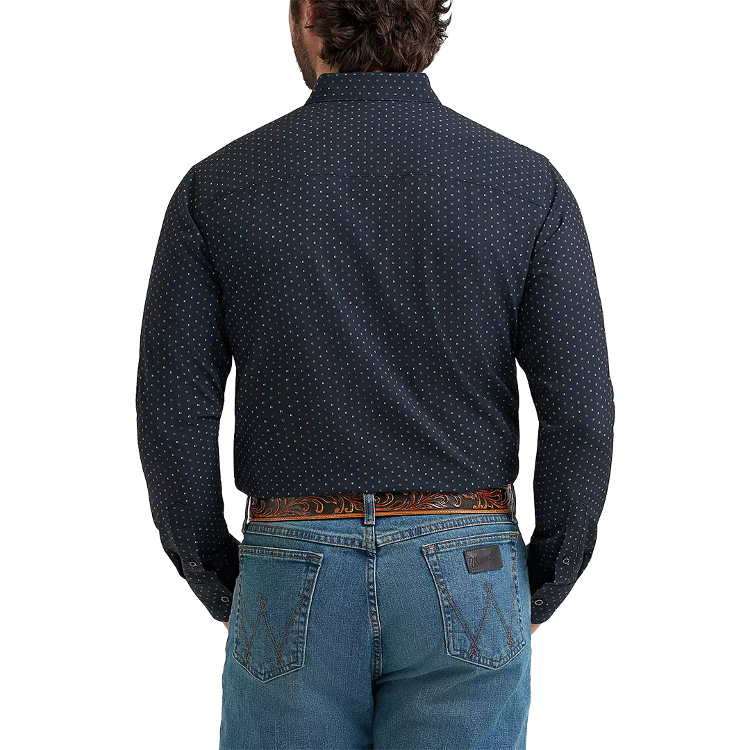 Chemise à manches longues boutonnée à motif écossais Wrangler Rétro Premium pour homme