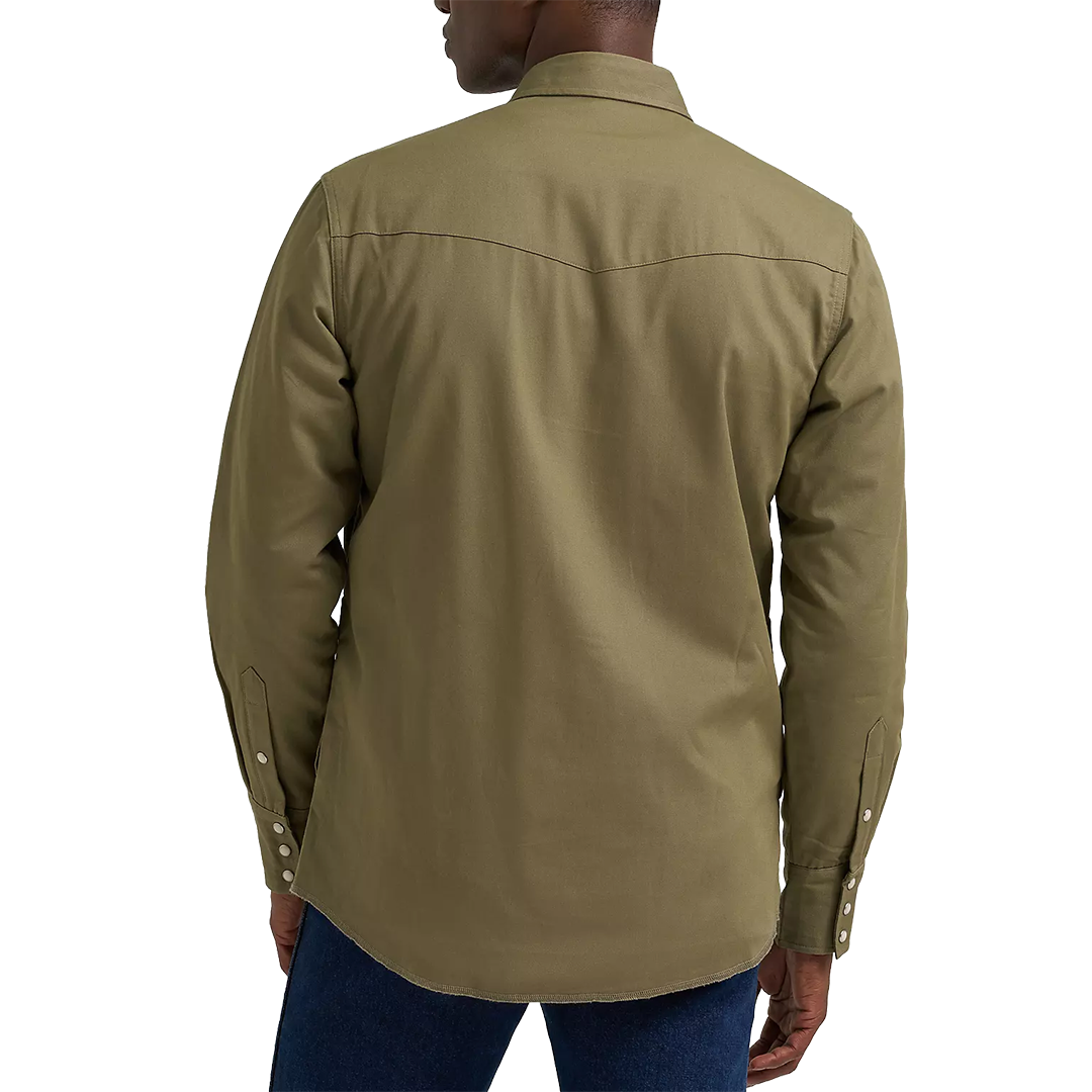Chemise à manches longues boutonnée à motif écossais Wrangler Rétro Premium pour homme