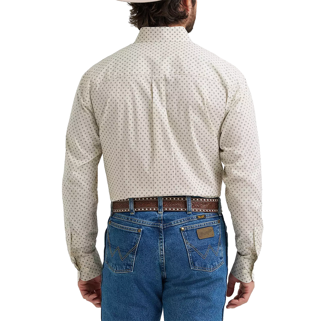 Chemise à manches longues boutonnée à motif écossais Wrangler Rétro Premium pour homme