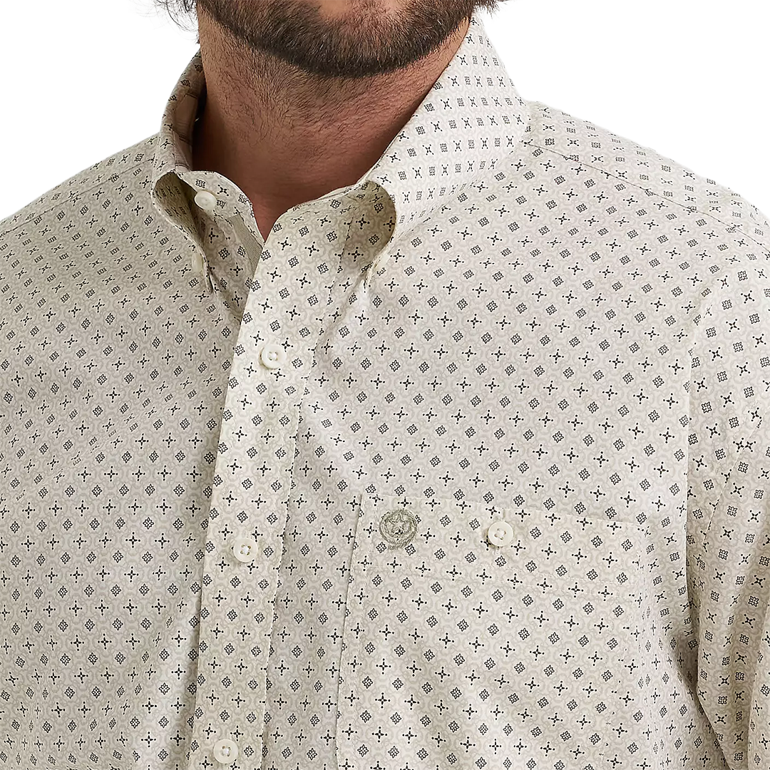 Chemise à manches longues boutonnée à motif écossais Wrangler Rétro Premium pour homme