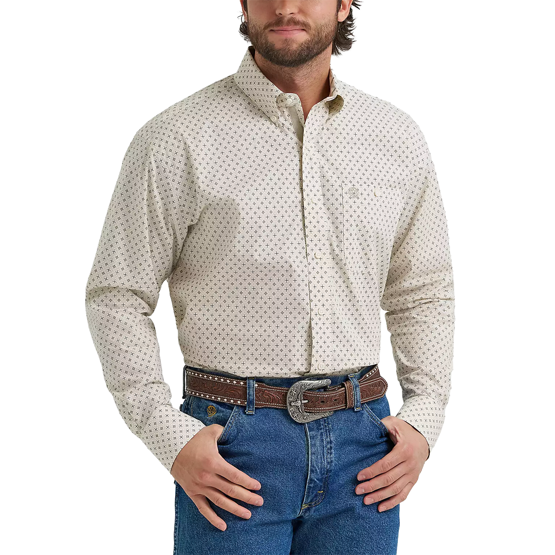 Chemise à manches longues boutonnée à motif écossais Wrangler Rétro Premium pour homme