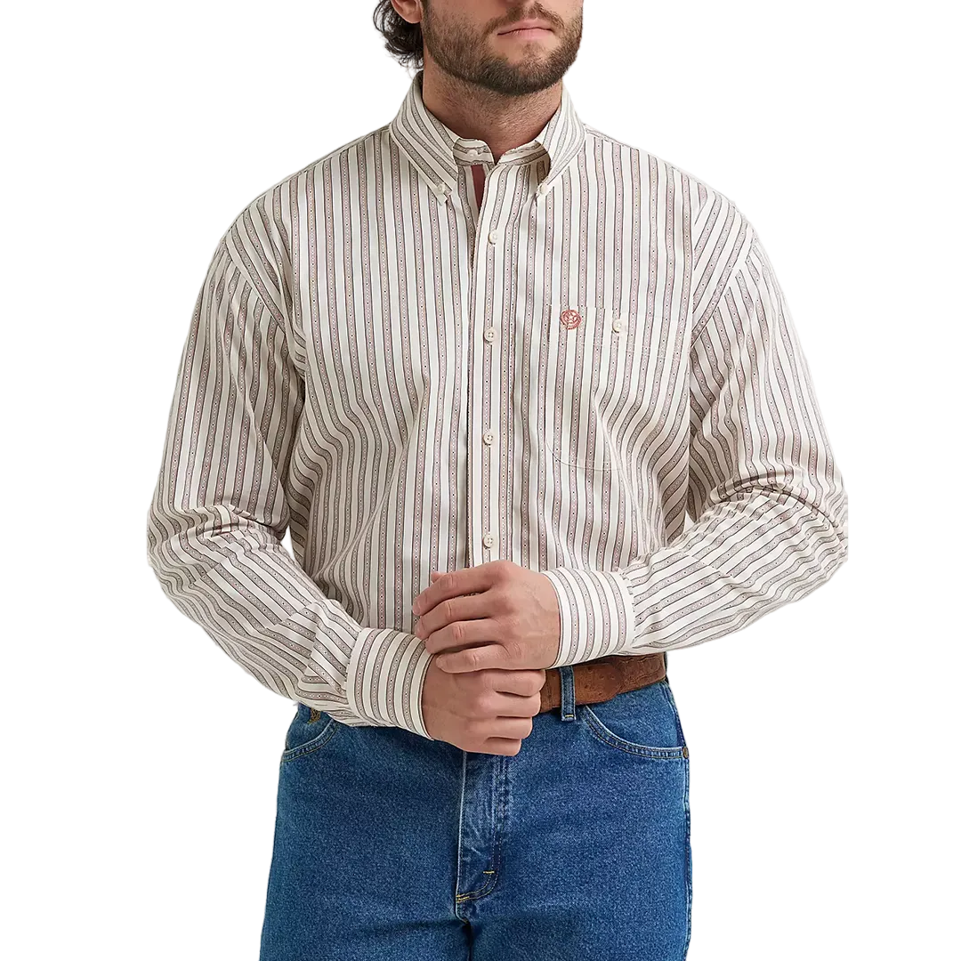 Chemise à manches longues boutonnée à motif écossais Wrangler Rétro Premium pour homme