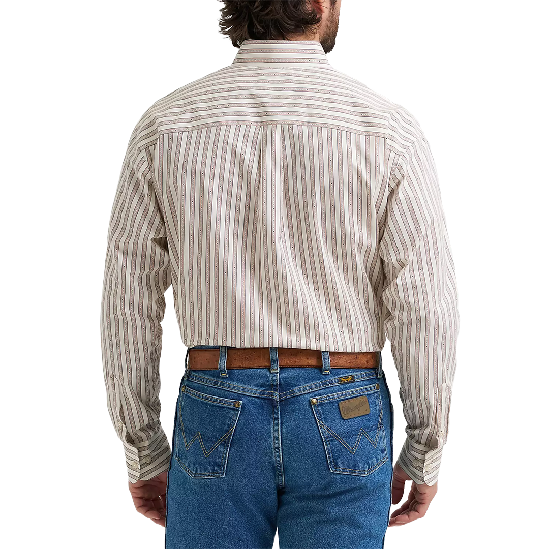 Chemise à manches longues boutonnée à motif écossais Wrangler Rétro Premium pour homme