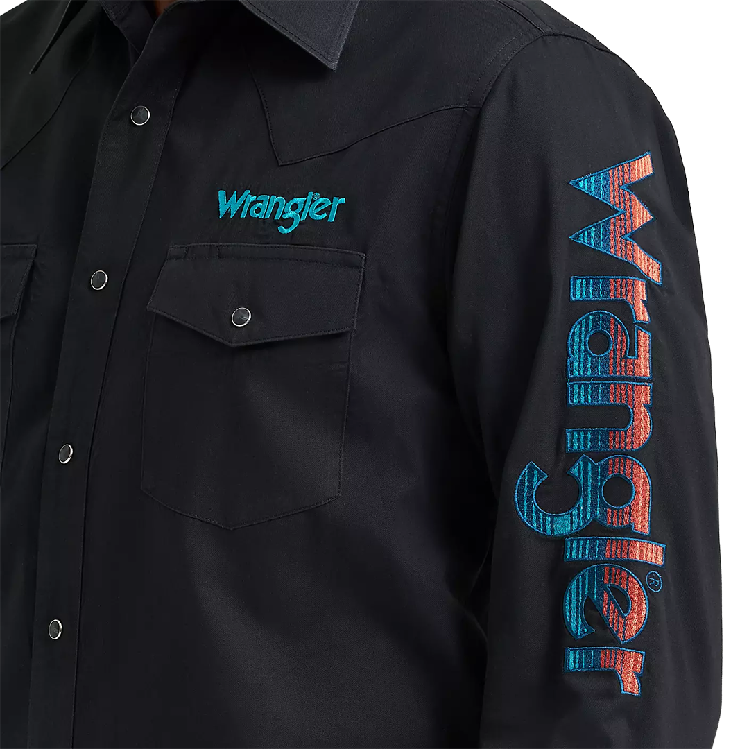 Chemise à manches longues boutonnée à motif écossais Wrangler Rétro Premium pour homme