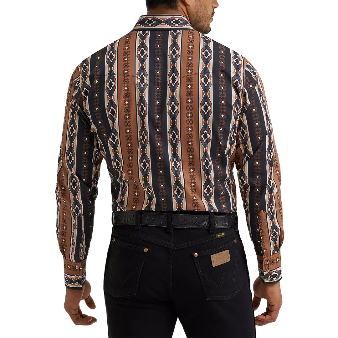 Wrangler Men's Checotah Long Sleeve Snap Shirt