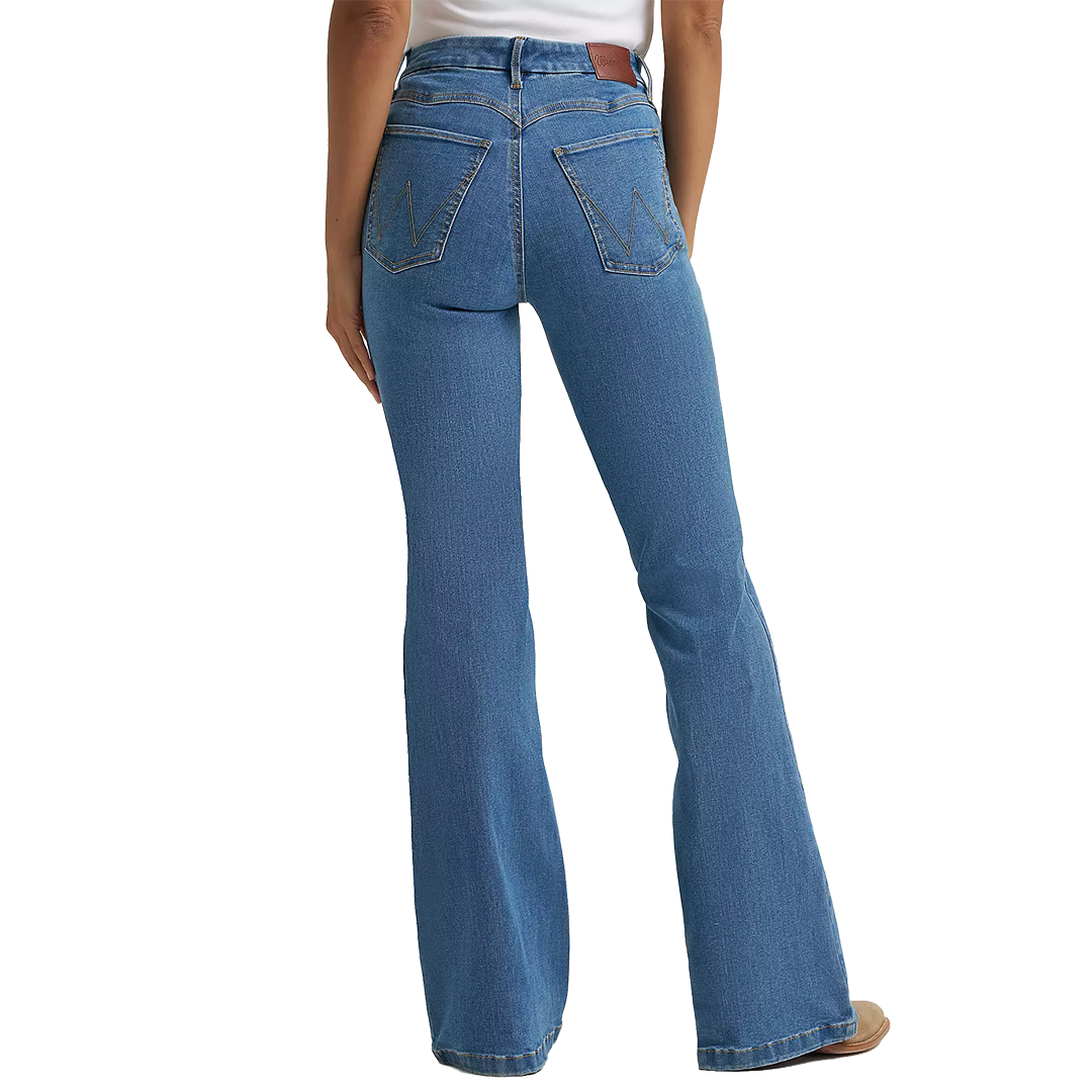 Jean Wrangler pour femme, coupe cowboy, taille haute