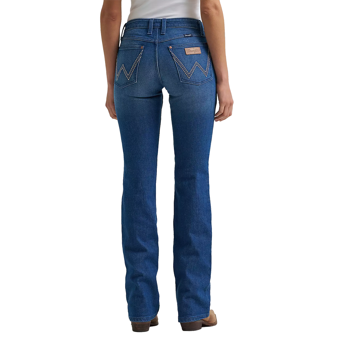 Jean Wrangler pour femme, coupe cowboy, taille haute